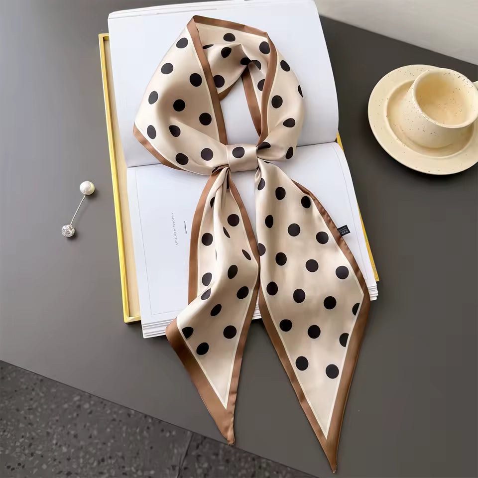 Animal Leopard Scarf Skinny Ribbon Hairbands Women.