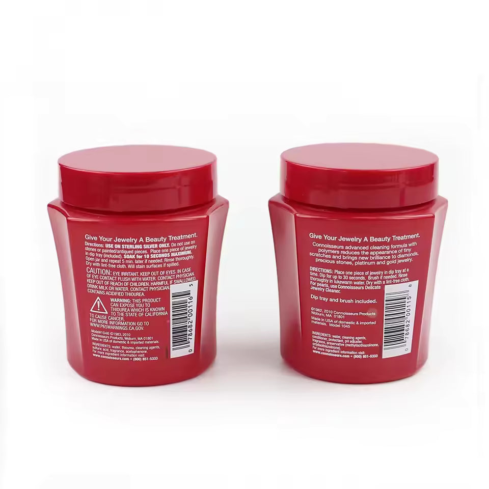 Jewelry Cleaning Solution with Basket for Gold, Silver, Platinum – Precious Stones Cleaner for Jewelry