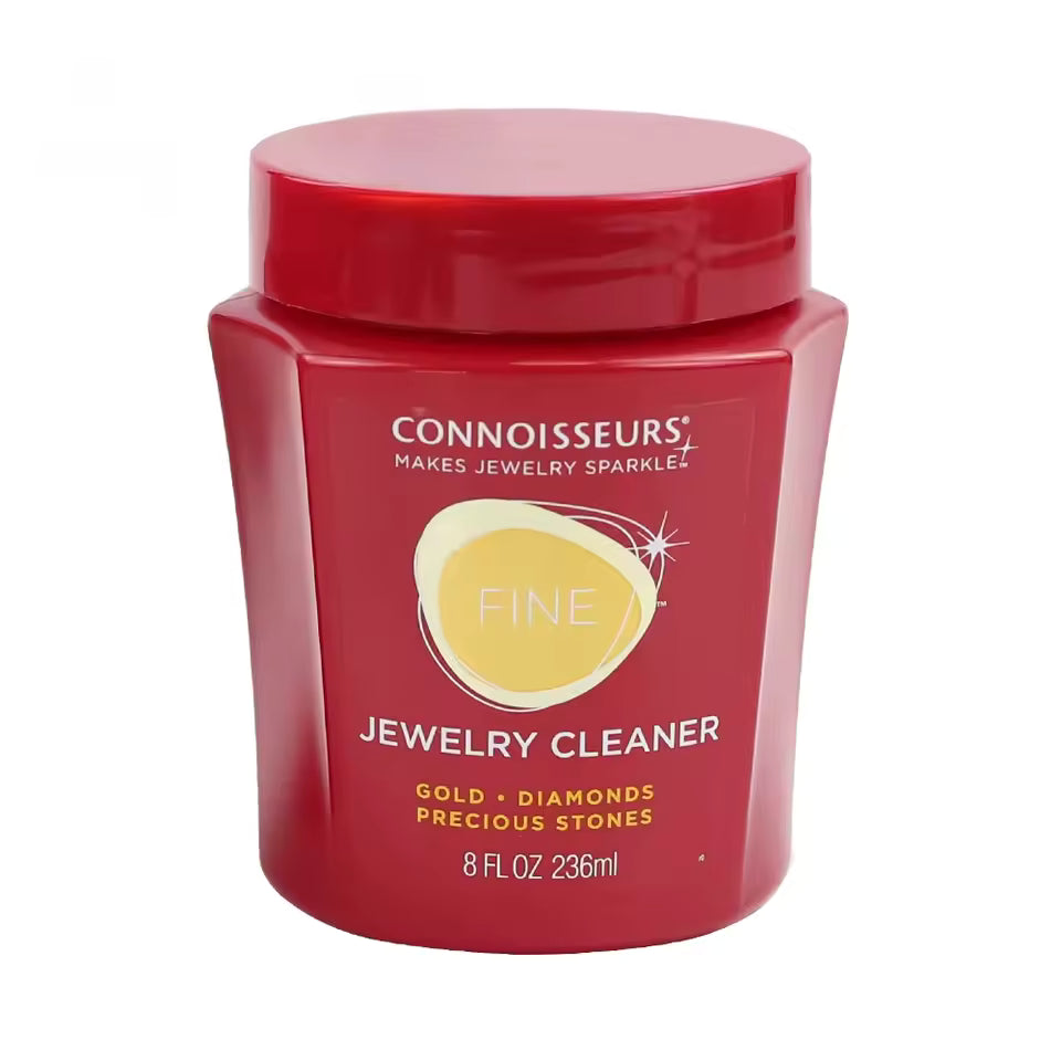 Jewelry Cleaning Solution with Basket for Gold, Silver, Platinum – Precious Stones Cleaner for Jewelry