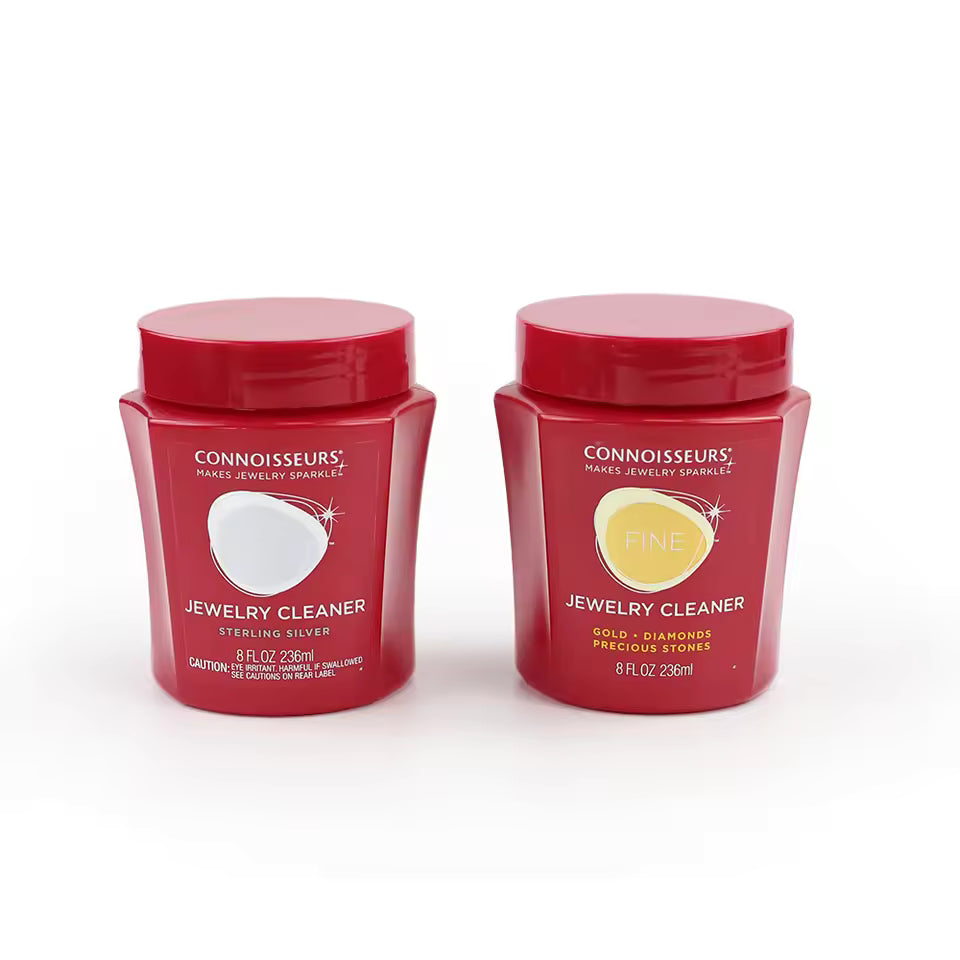 Jewelry Cleaning Solution with Basket for Gold, Silver, Platinum – Precious Stones Cleaner for Jewelry