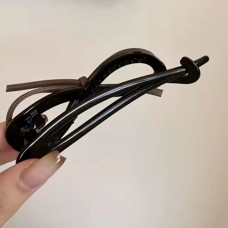 Twisted Hair Clip Bow Barrettes.