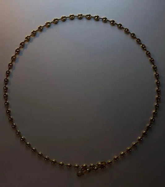 18k Gold Mariner Chain Necklace – Solid Gold – 5.6g