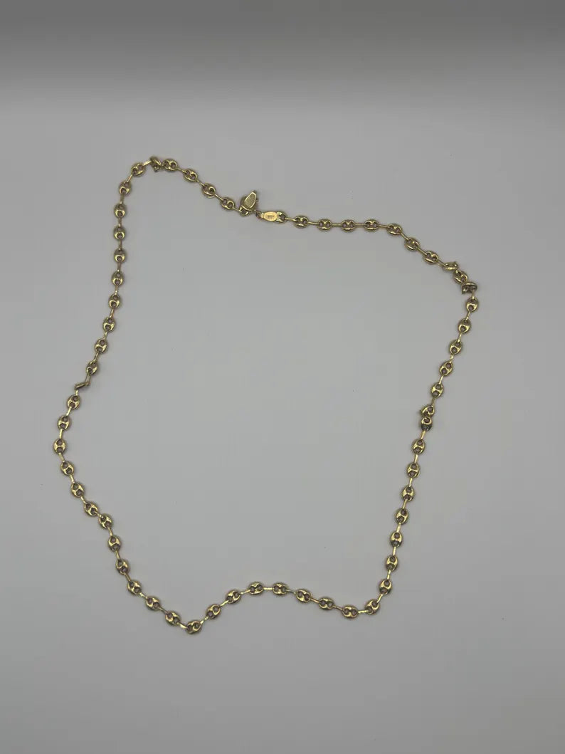 18k Gold Mariner Chain Necklace – Solid Gold – 5.6g